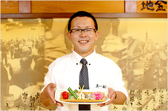 池田店長オススメ：季節野菜とカニ味噌マヨソース